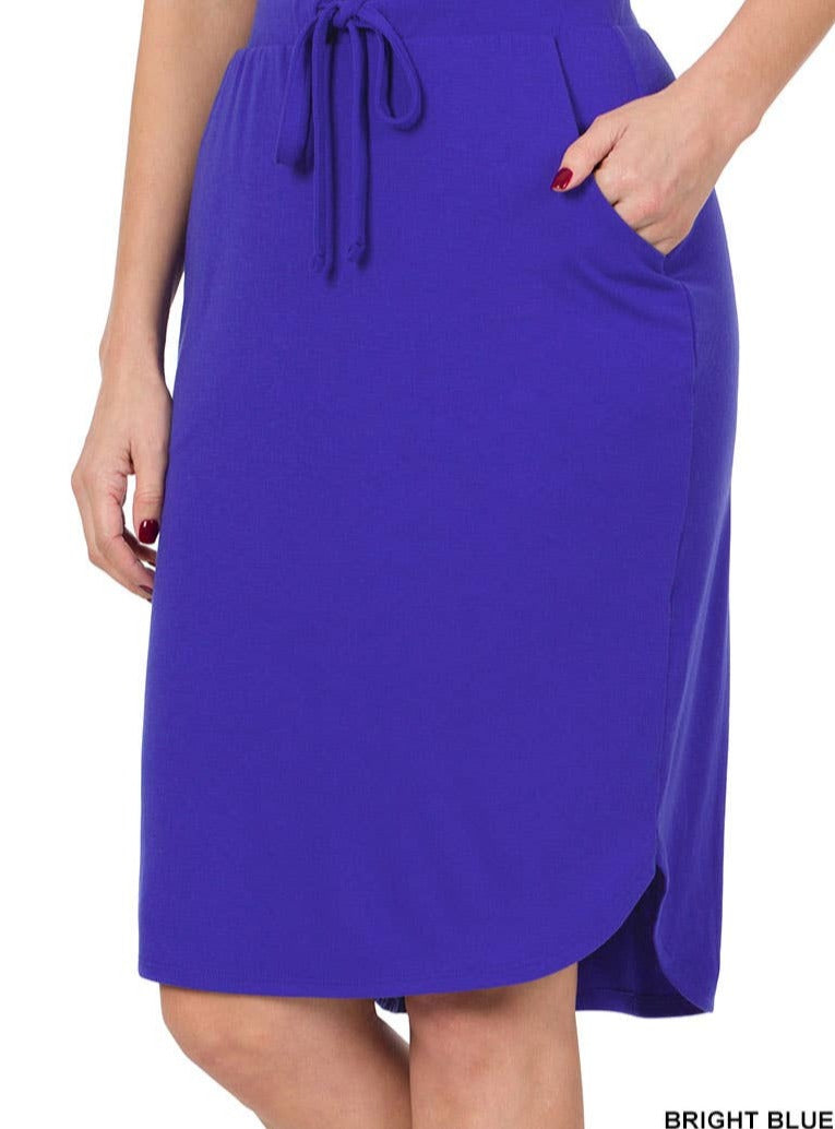 Plus Size Royal Blue Weekender Skirt