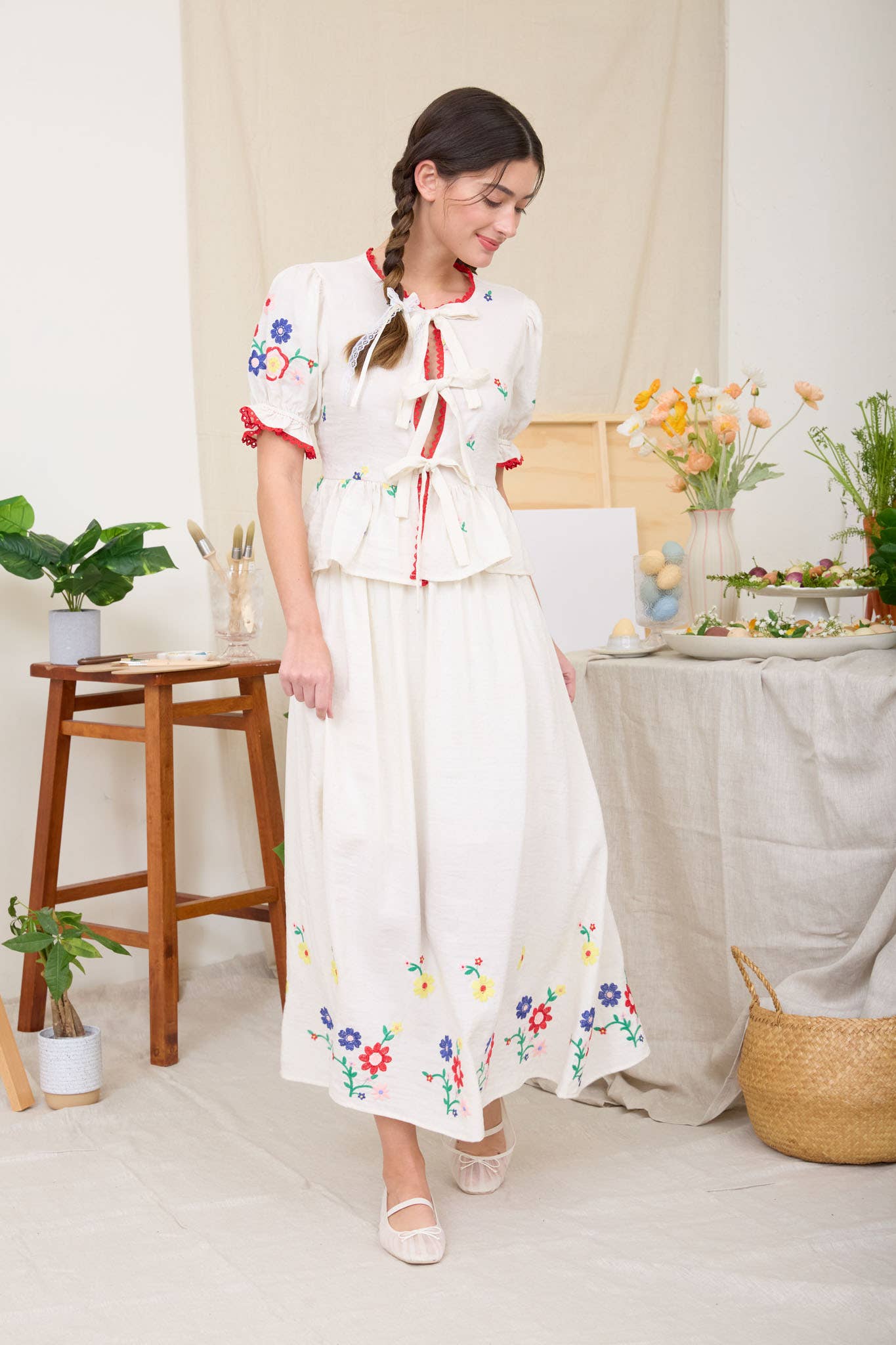 Storybook Embroidered Garden Set