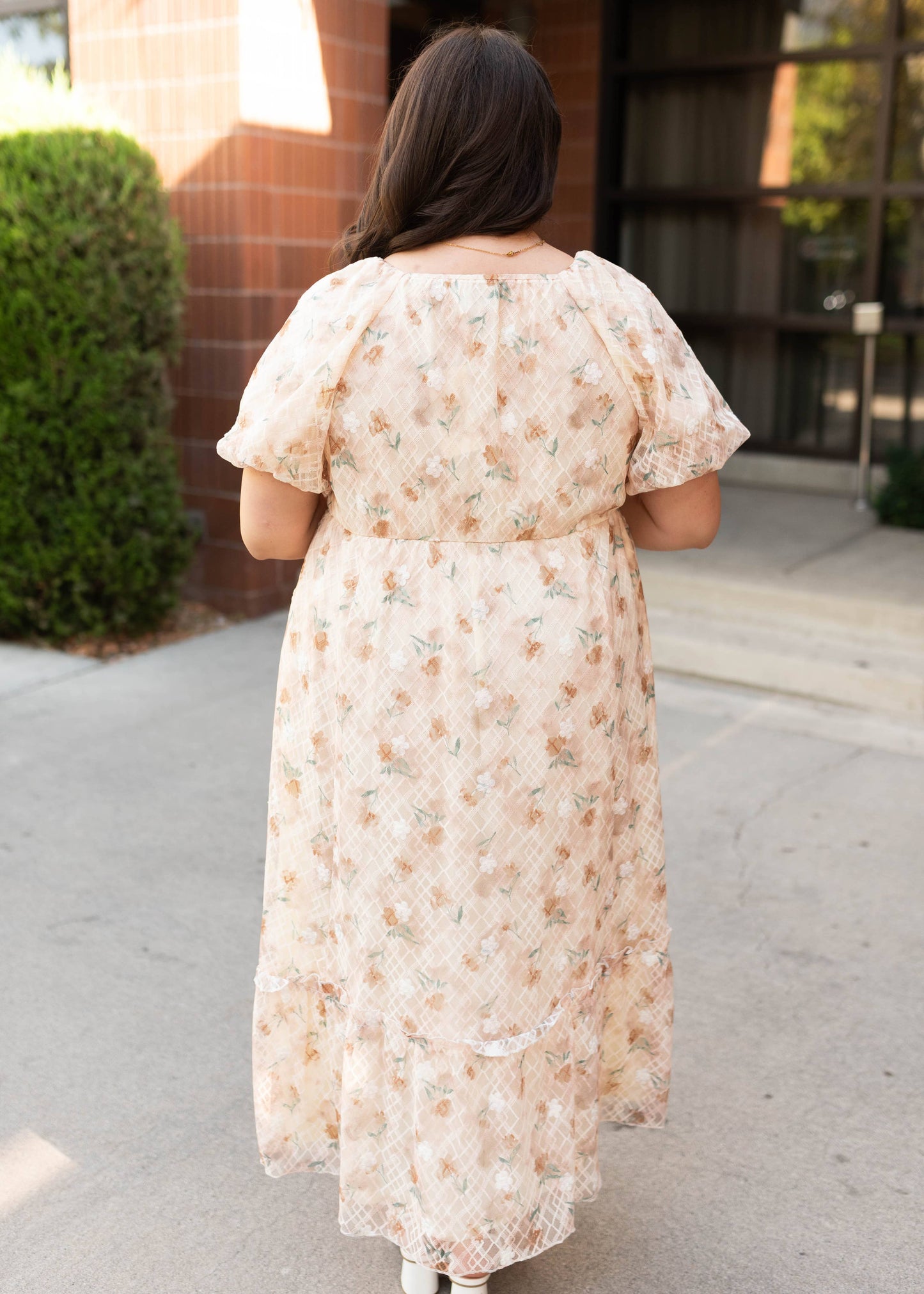 Alina Plus Floral Lace Dress