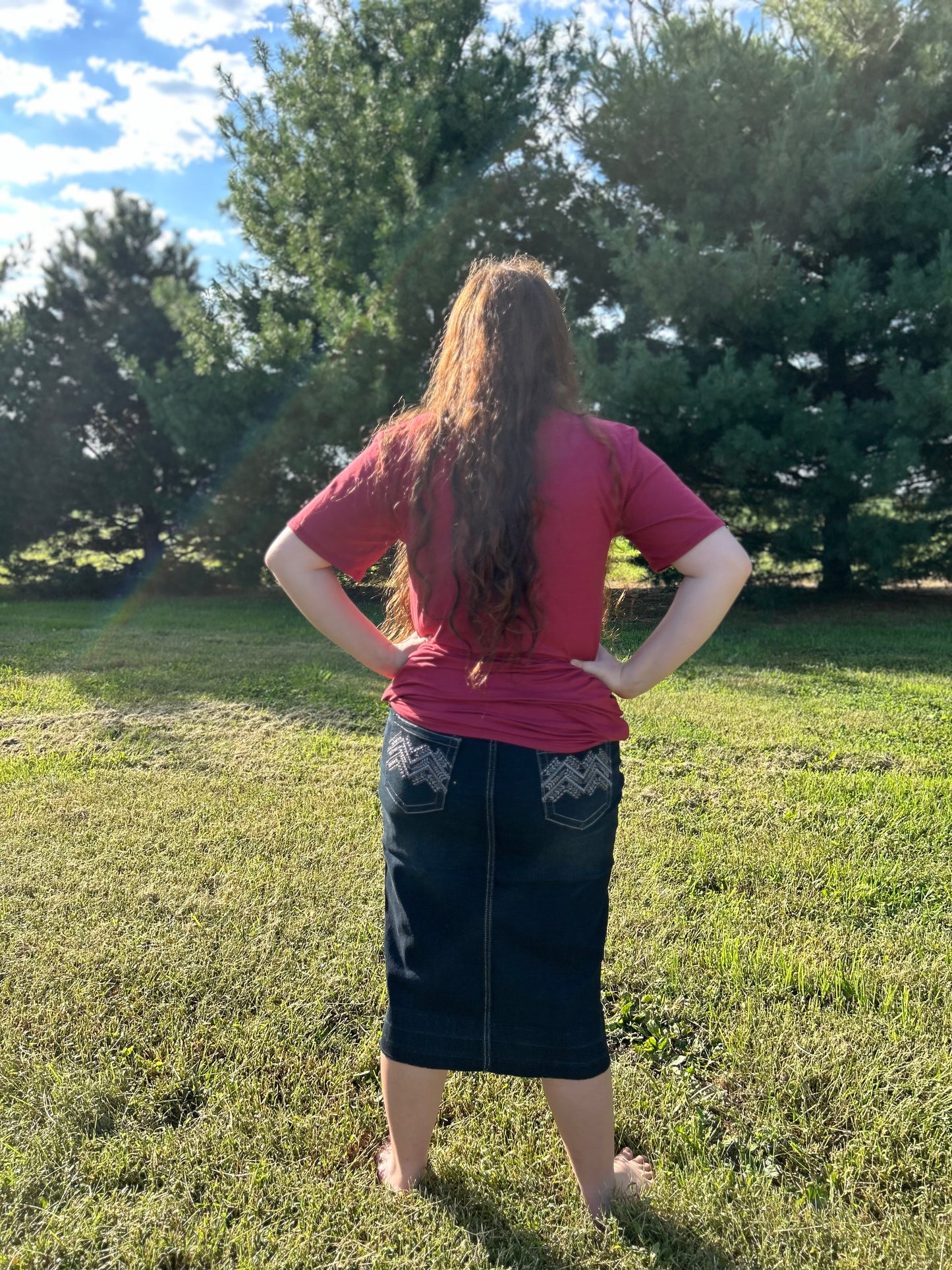 SUPER SOFT BASIC DUSTY RED TEE