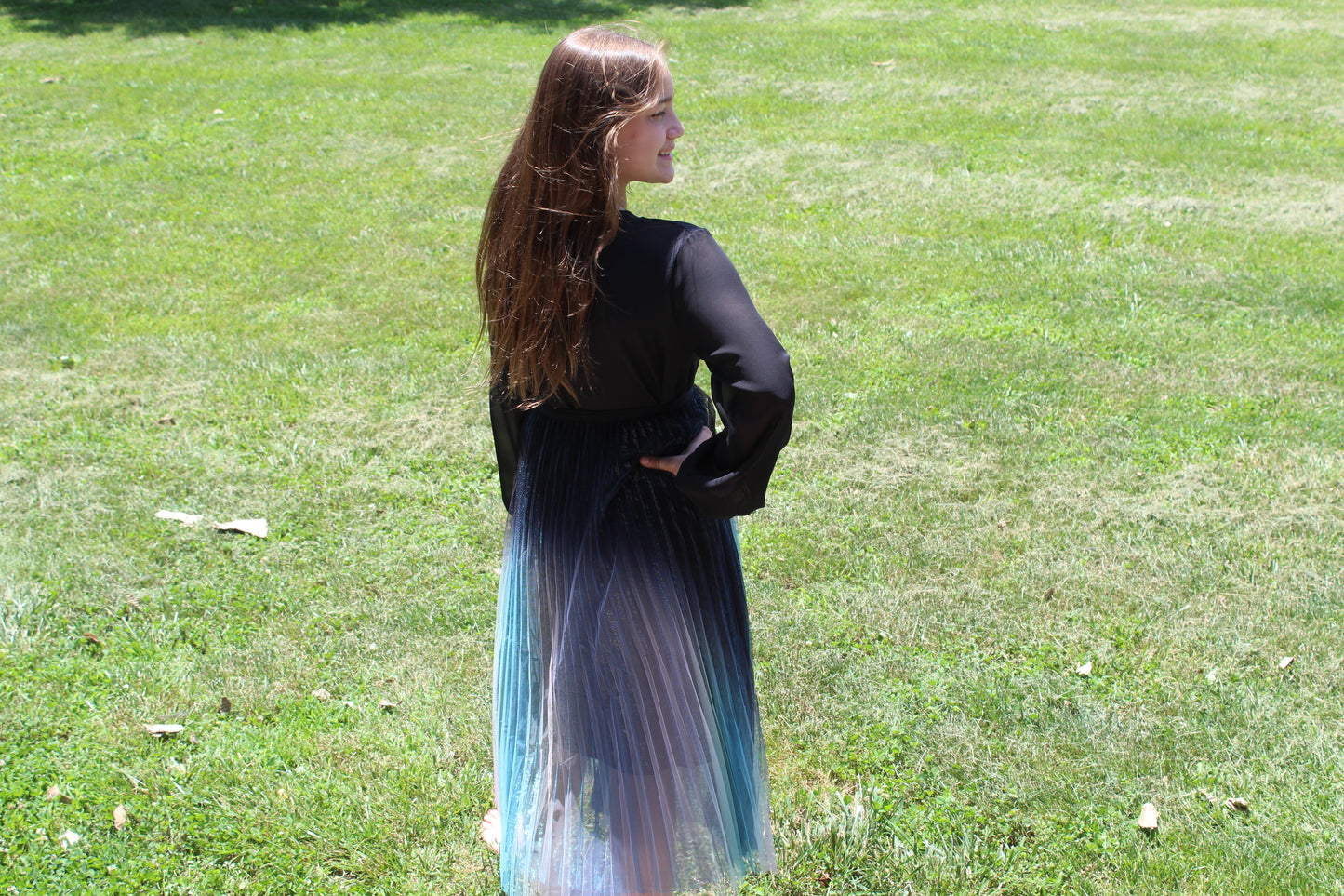 Shimmery Pastel Rainbow Skirt