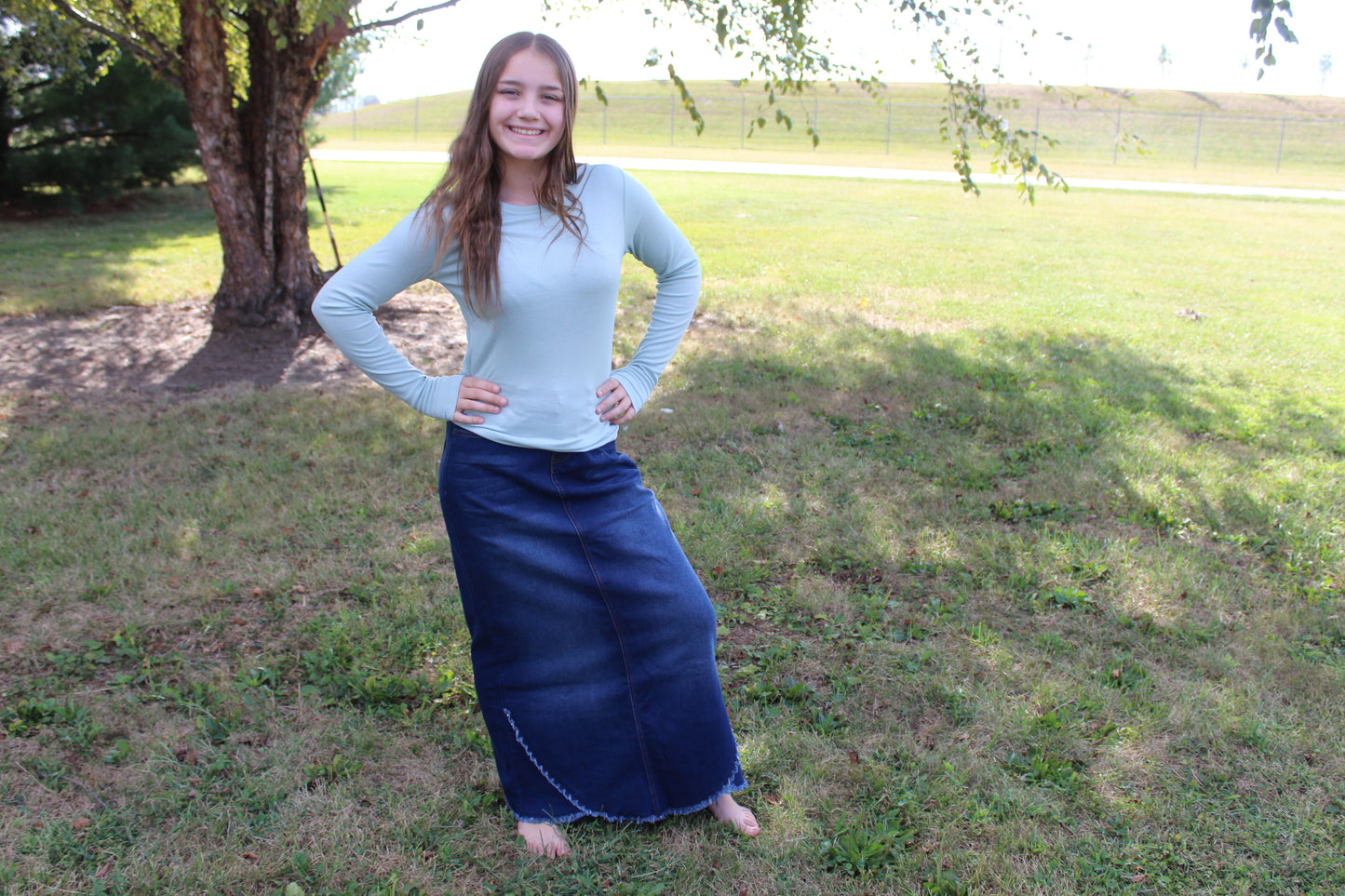 Plus Size Scalloped Fringe Hem