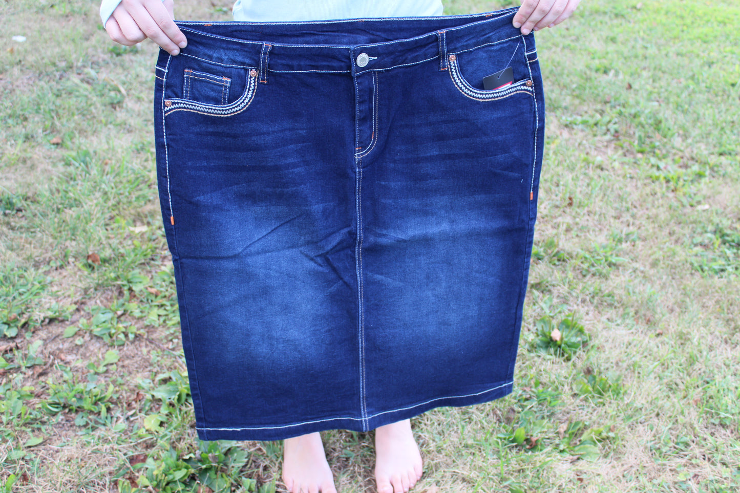 Dark Indigo Stitch Pockets