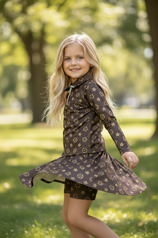 Brown & Gold Activewear