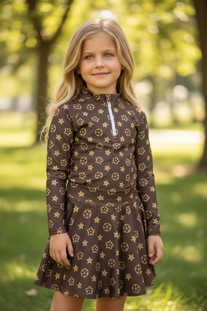 Brown & Gold Activewear