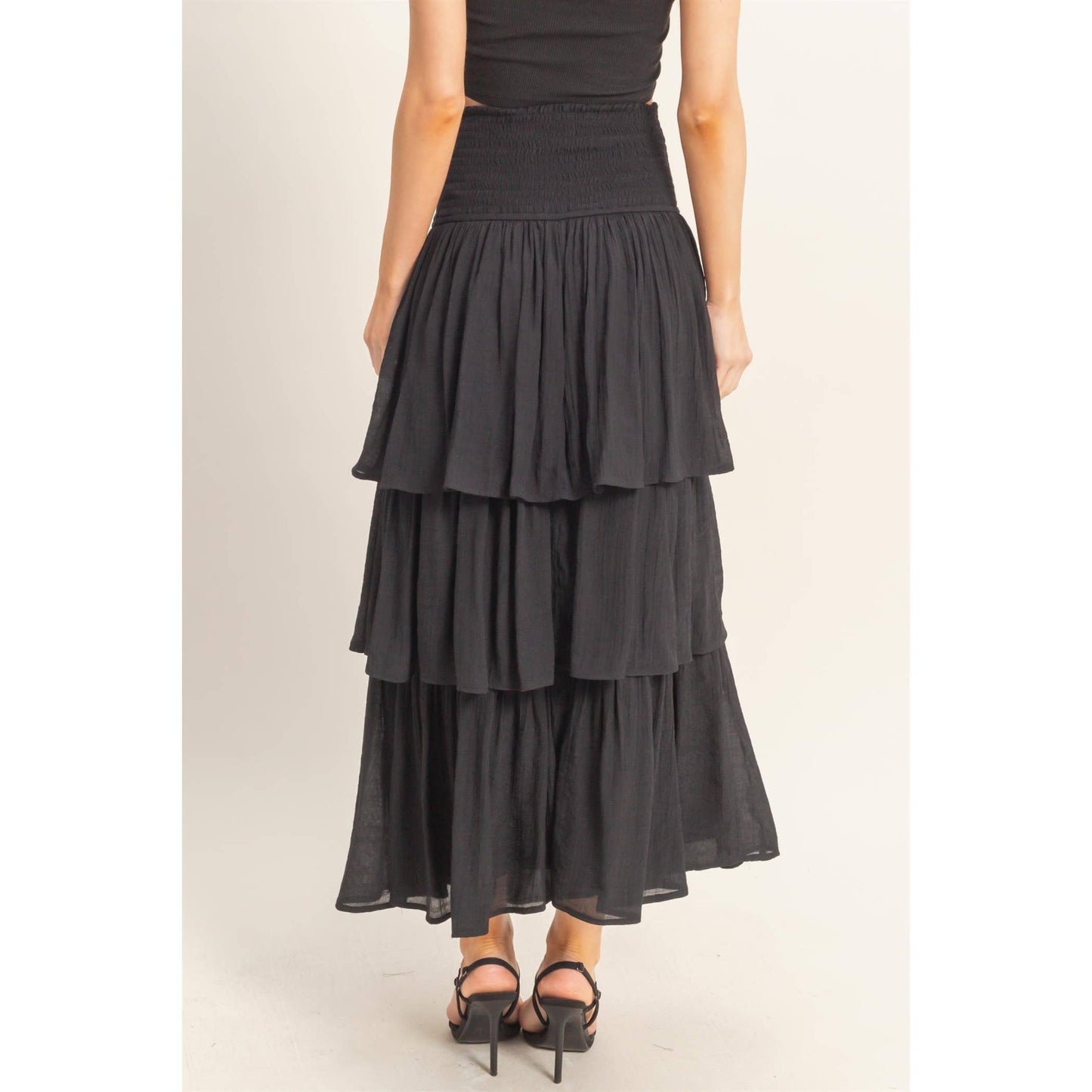 Tiered Smocked Skirt