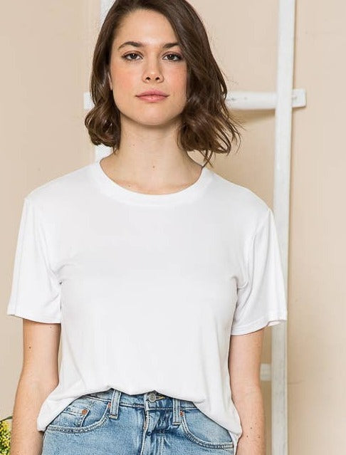 SUPER SOFT BASIC WHITE TEE