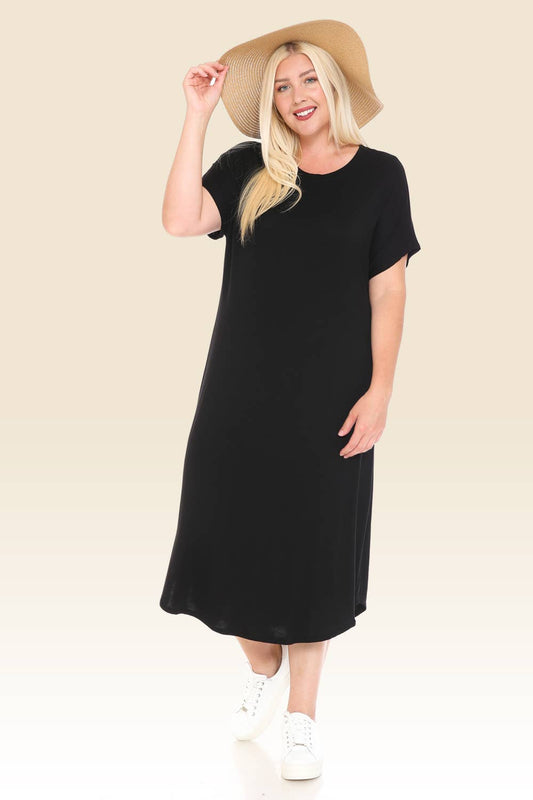 Plus Size ALine Midi Dress