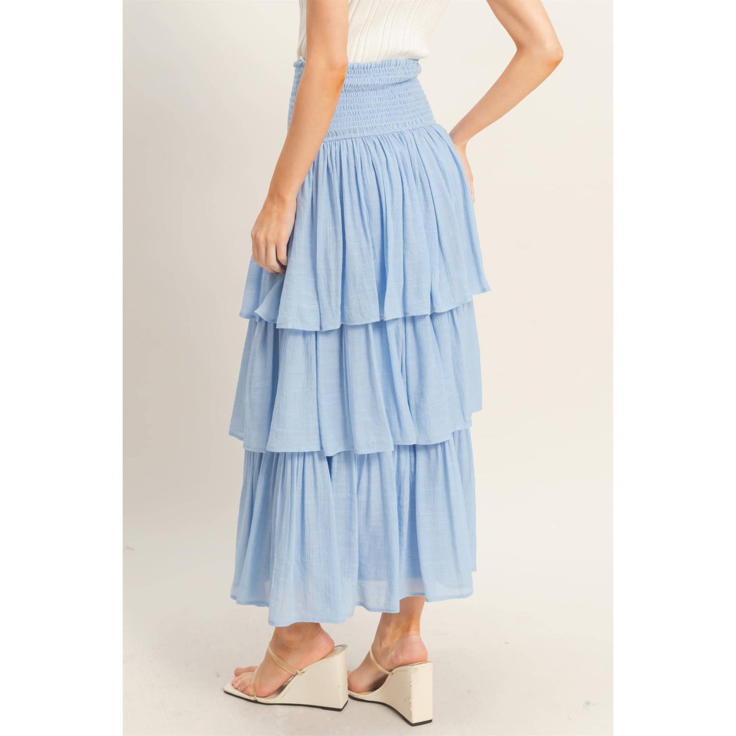 Tiered Smocked Skirt