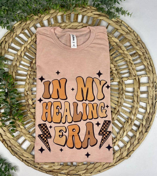 In my healing era (T-Shirt): Tultex Peach / S