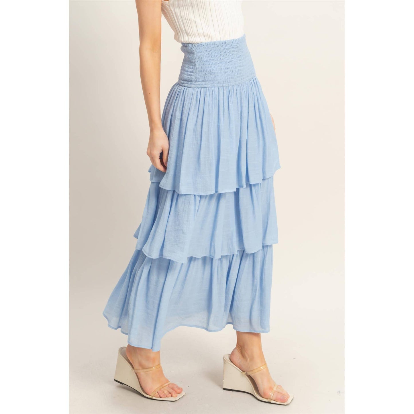 Tiered Smocked Skirt