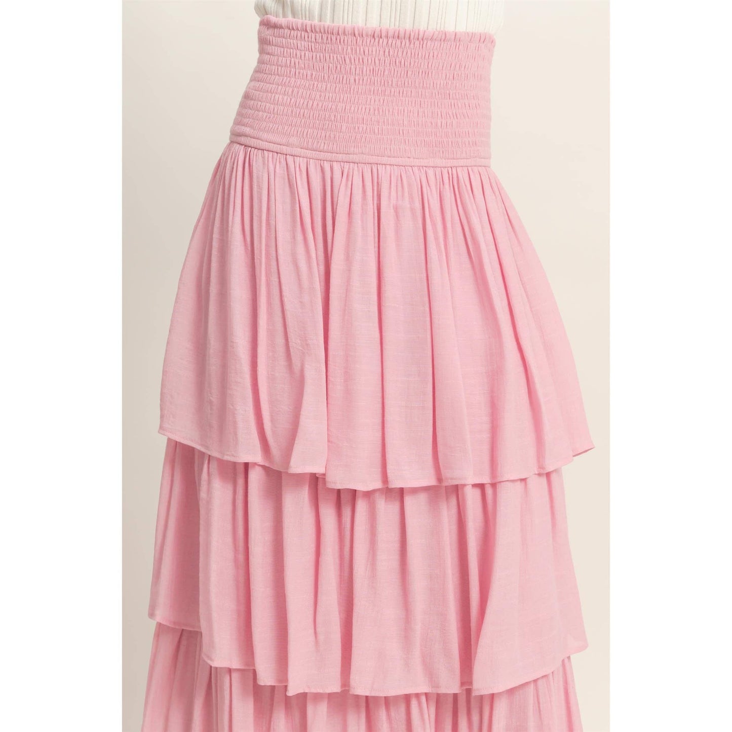 Tiered Smocked Skirt