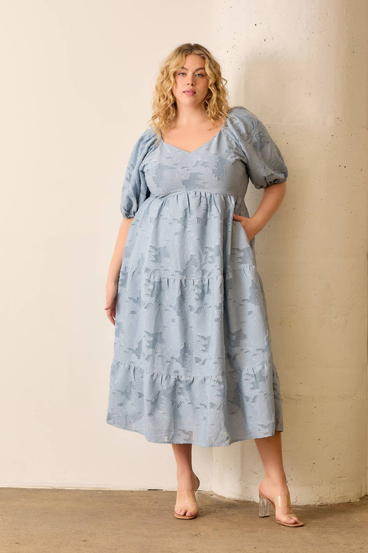 DUSTY BLUE plus size