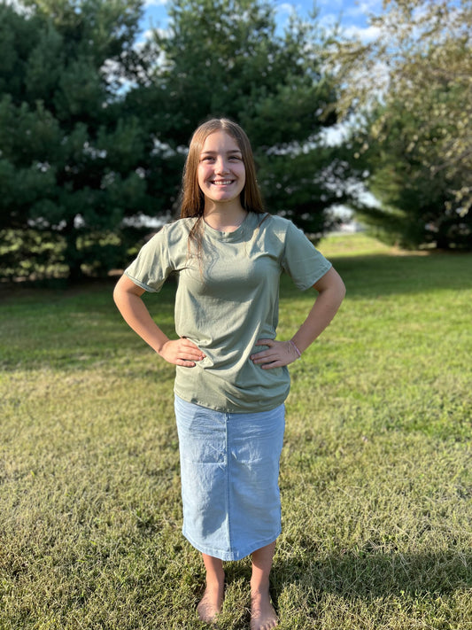 SUPER SOFT BASIC SAGE TEE