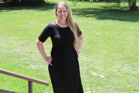 Black Maxi Dress w/ Pockets