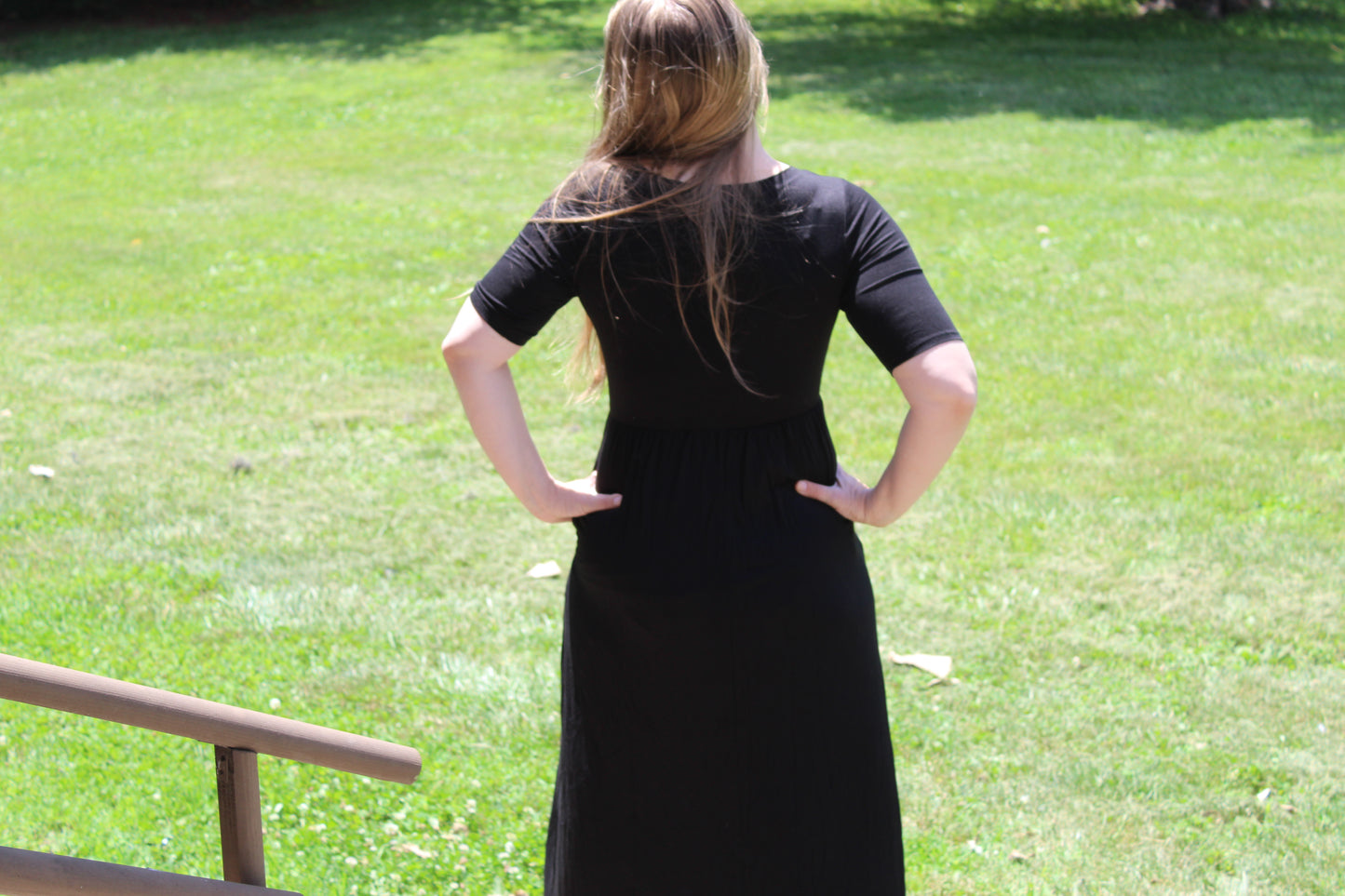 Black Maxi Dress w/ Pockets