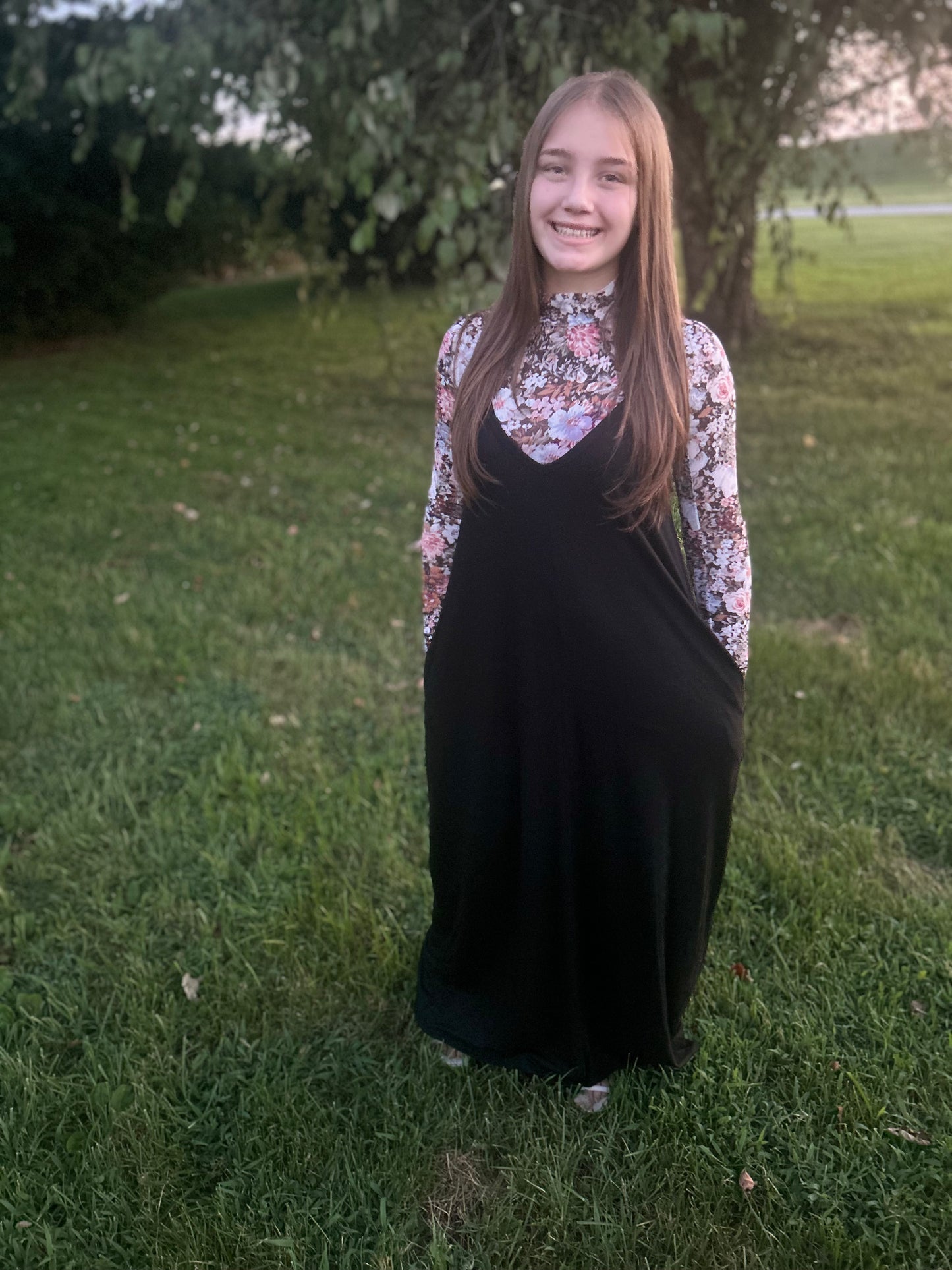 Black Stretchy Maxi Dress