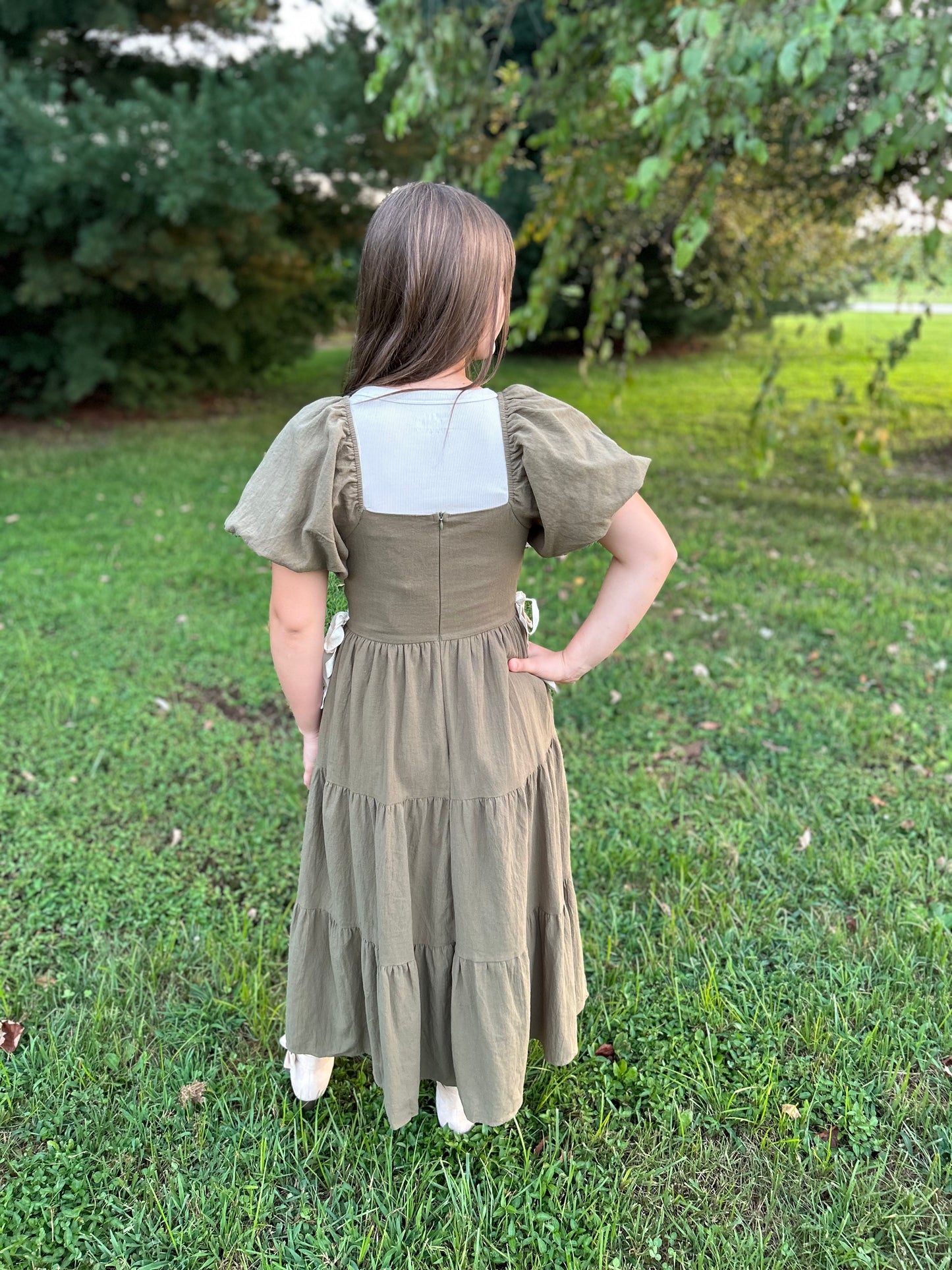 Crochet Ruffle Middle dress