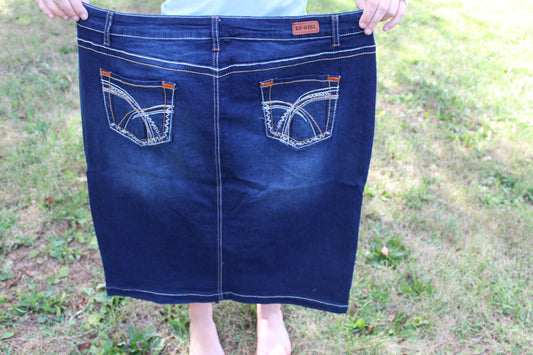 Dark Indigo Stitch Pockets