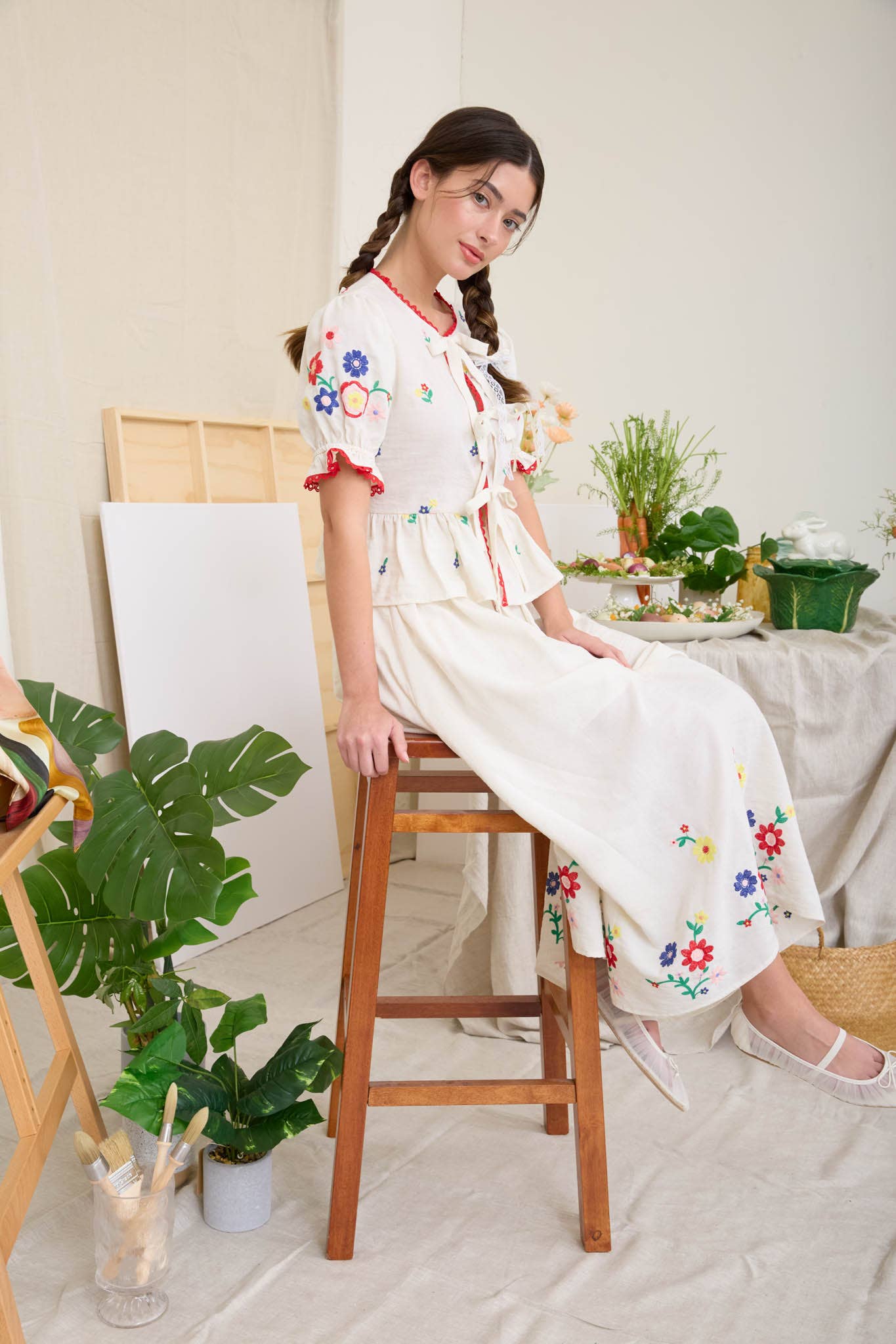 Storybook Embroidered Garden Set